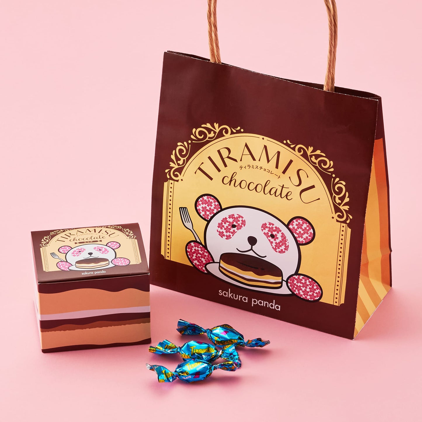 さくらパンダ ティラミスチョコ(ココア) 小紙袋付