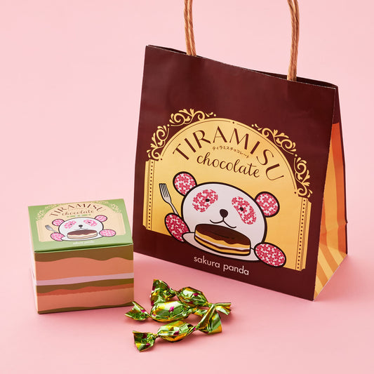 さくらパンダ ティラミスチョコ（抹茶 ）小紙袋付