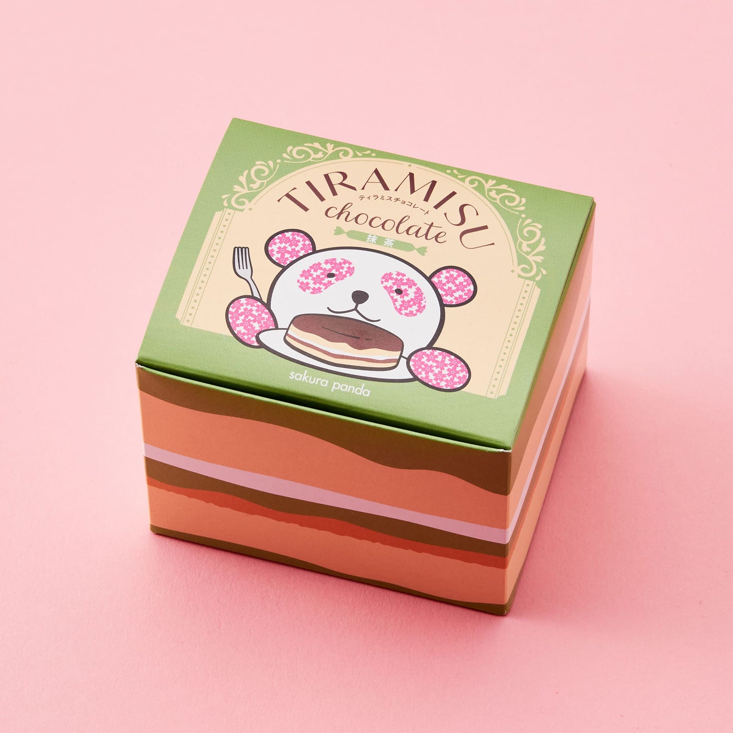 さくらパンダ ティラミスチョコ（抹茶 ）小紙袋付