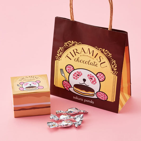 さくらパンダ ティラミスチョコ（ホワイト ）小紙袋付