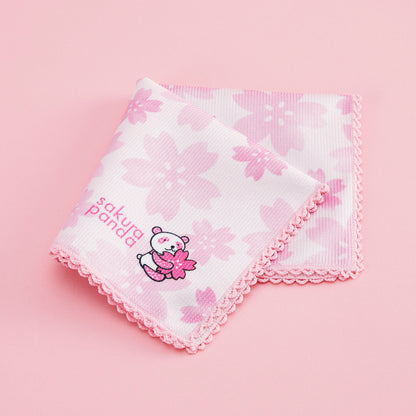 さくらパンダ 国産ハンドタオル（さくら柄）